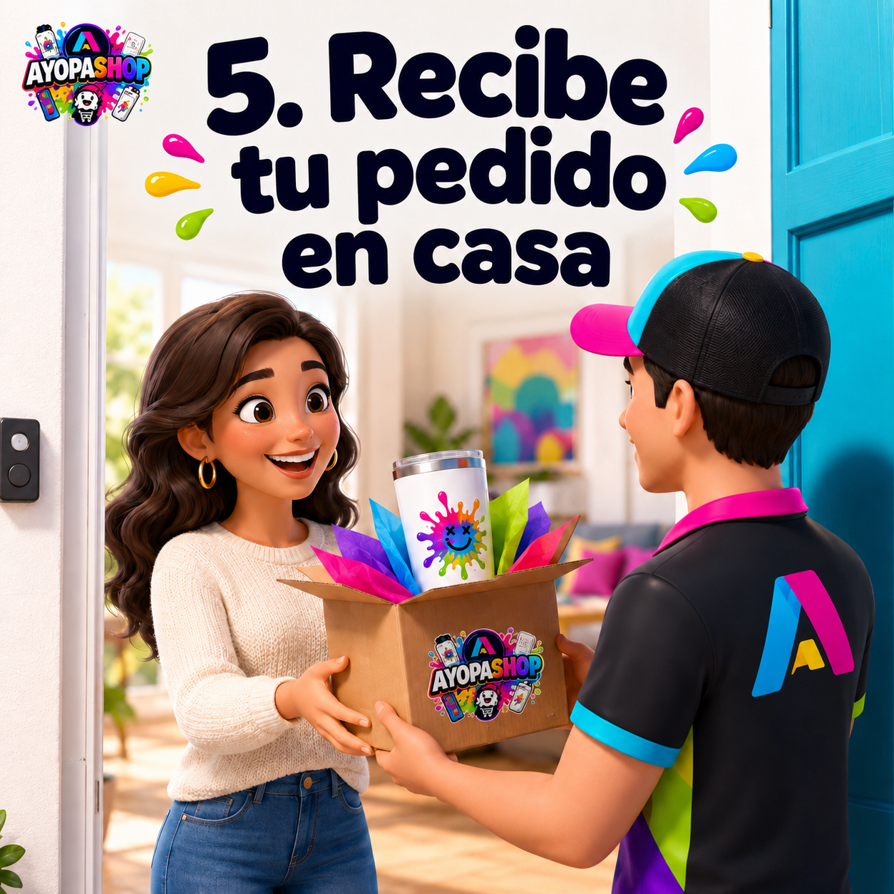 Paso 5: Recibe tu pedido