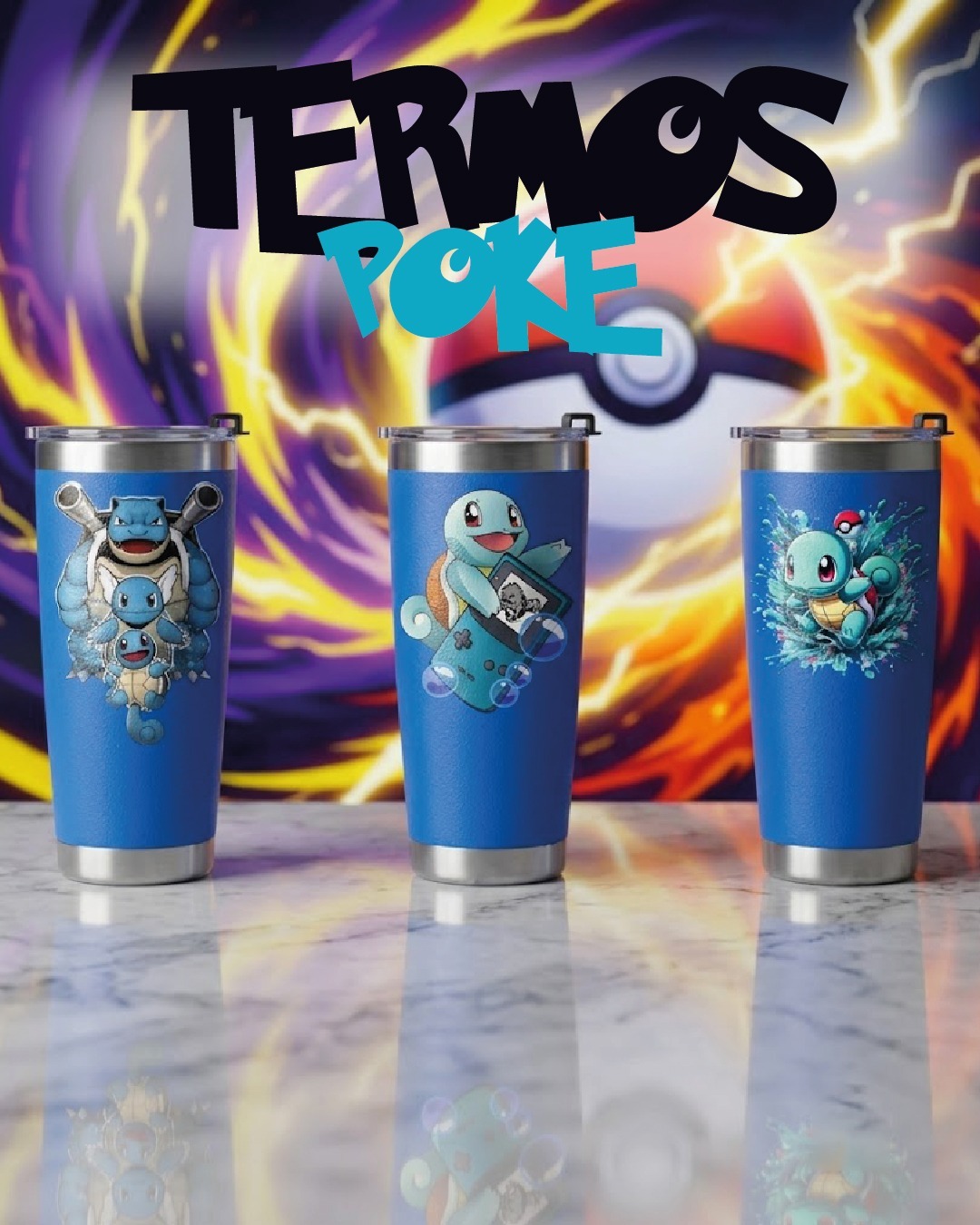 Termo Pokémon Squirtle 20 oz